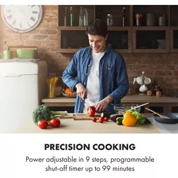 Domino vitrocéramique							KLARSTEIN				Delicatessa Slim 3500W - Blanc