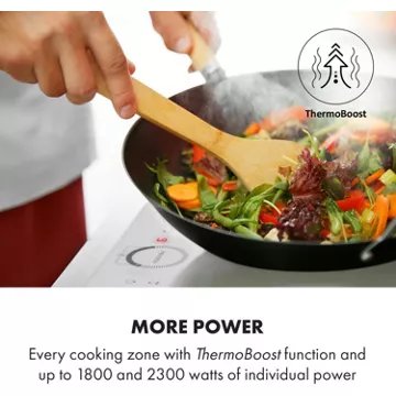 Domino vitrocéramique							KLARSTEIN				Delicatessa Slim 3500W - Blanc