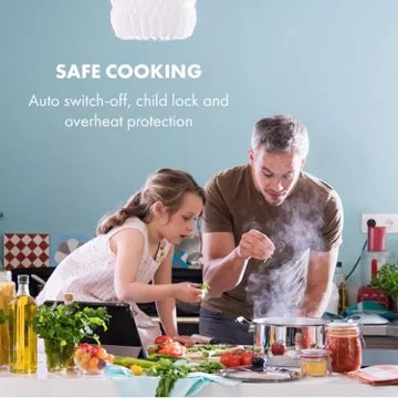 Domino vitrocéramique							KLARSTEIN				Delicatessa Slim 3500W - Blanc