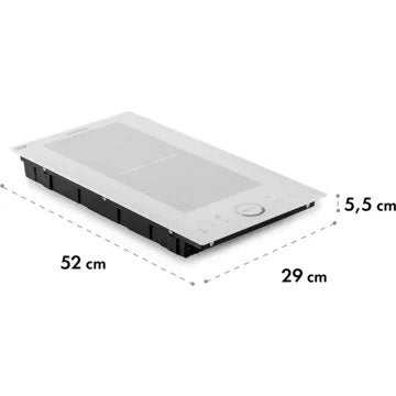 Domino vitrocéramique							KLARSTEIN				Delicatessa Slim 3500W - Blanc