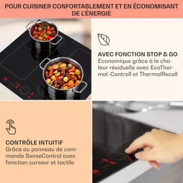 Table vitrocéramique							KLARSTEIN				Victoria 4 Flex 7400W - Noir