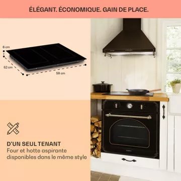 Table vitrocéramique							KLARSTEIN				Victoria 4 Flex 7400W - Noir