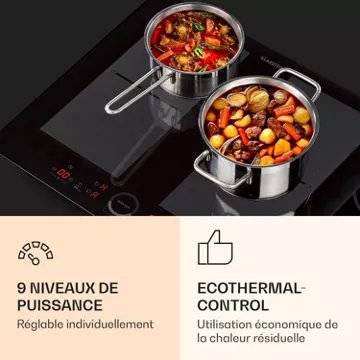 Table vitrocéramique							KLARSTEIN				Delicatessa 60 7000W - Noir