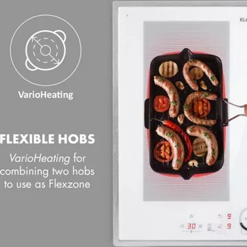 Table vitrocéramique							KLARSTEIN				Delicatessa 60 Prime - Blanc