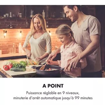 Table vitrocéramique							KLARSTEIN				Delicatessa 90 Hybrid - Noir