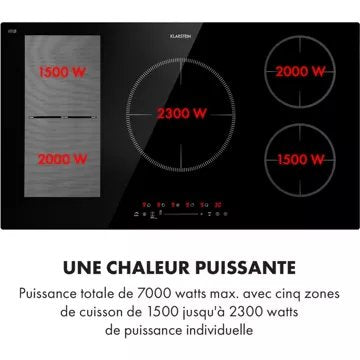 Table vitrocéramique							KLARSTEIN				Delicatessa 90 Hybrid - Noir