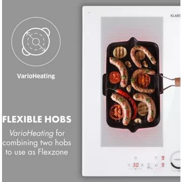 Table vitrocéramique							KLARSTEIN				Delicatessa 60 7000W - Blanc