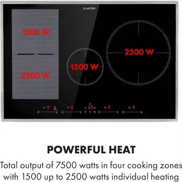 Table vitrocéramique							KLARSTEIN				Delicatessa 77 Hybrid Prime
