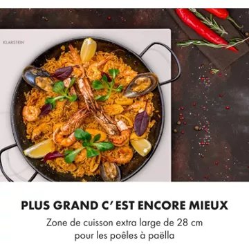 Table vitrocéramique							KLARSTEIN				Delicatessa 77 Hybrid - Blanc