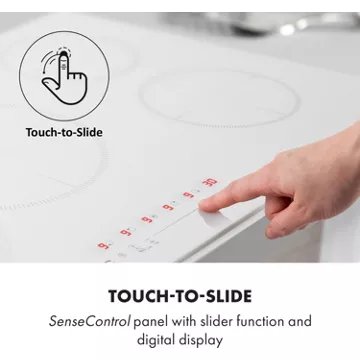 Table vitrocéramique							KLARSTEIN				Delicatessa 90 Hybrid - Blanc