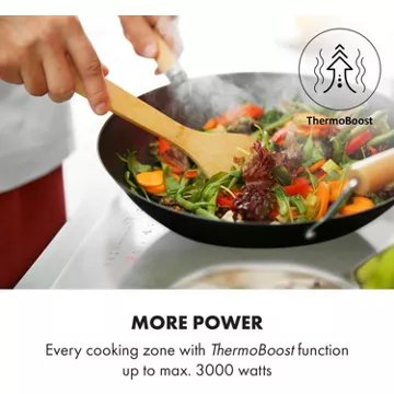 Table vitrocéramique							KLARSTEIN				Delicatessa 90 Hybrid - Blanc