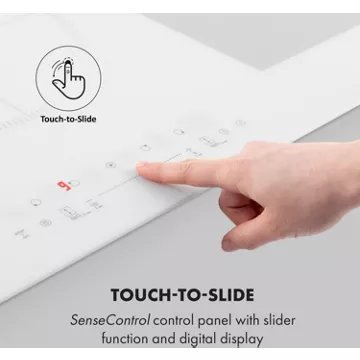 Table vitrocéramique							KLARSTEIN				Delicatessa 90 Flex - Blanc