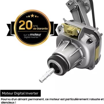 Sèche linge pompe à chaleur							SAMSUNG 				DV80CGC2B0TEEF