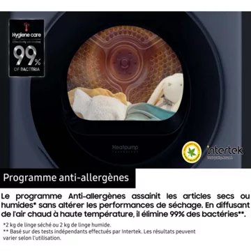 Sèche linge pompe à chaleur							SAMSUNG 				DV80CGC2B0TEEF