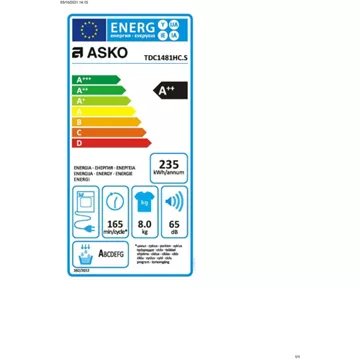 Sèche linge professionnel							ASKO				TDC1481HC.S PRO