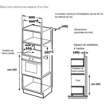 Micro ondes grill encastrable 							ESSENTIELB				EMEG253n Grill