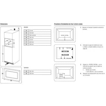 Micro ondes encastrable 							SAMSUNG 				MS22T8254AB/E5