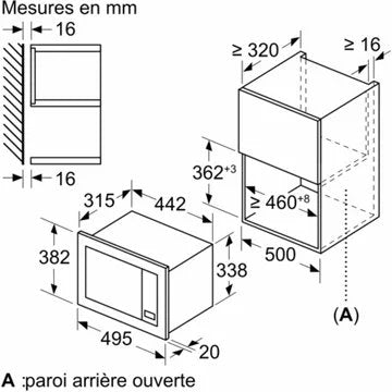 Micro ondes encastrable 							SIEMENS				BF523LMB3 IQ300 cookControl7