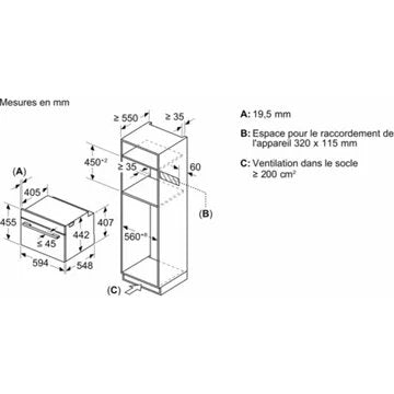 Micro ondes combiné encastrable 							SIEMENS				CM776G1B1  Série iQ700 VarioSpeed