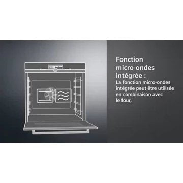Micro ondes combiné encastrable 							SIEMENS				CM776G1B1  Série iQ700 VarioSpeed