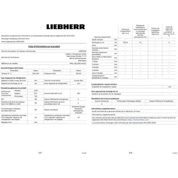 Cave à vin vieillissement							LIEBHERR				WKP166