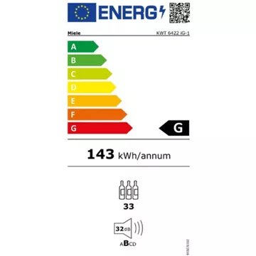 Cave à vin encastrable 							MIELE				KWT6422iG-1 obsw