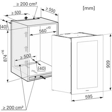 Cave à vin encastrable 							MIELE				KWT6422iG-1 obsw