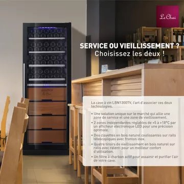 Cave à vin vieillissement							LE CHAI				LBN1300TV