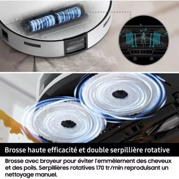 Robot Aspirateur Laveur							SAMSUNG 				Jet Bot Combo VR7MD96B14G