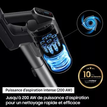 Aspirateur balai							SAMSUNG 				Jet 75E Pet VS20B75BGR4