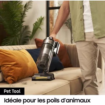 Aspirateur balai							SAMSUNG 				Jet 75E Pet VS20B75BGR4