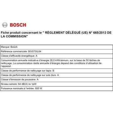 Aspirateur sans sac							BOSCH				BGS7SIL64 serie 8