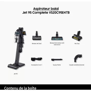 Aspirateur balai							SAMSUNG 				Jet 95 Complete VS20C95E4TB