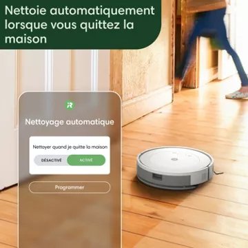 Robot Aspirateur Laveur							IROBOT				Roomba Combo Essential Y011240 blanc