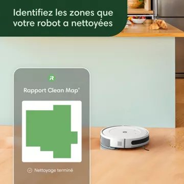 Robot Aspirateur Laveur							IROBOT				Roomba Combo Essential Y011240 blanc