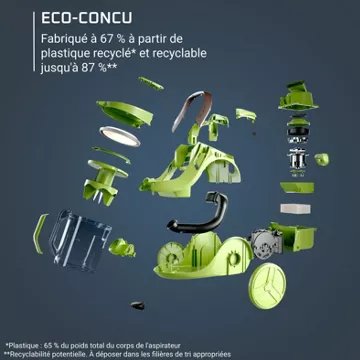 Aspirateur sans sac							ROWENTA				Green cyclonic effitech+ RO7C89EA