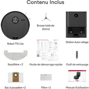 Robot Aspirateur Laveur							ULTENIC				T10 LITE