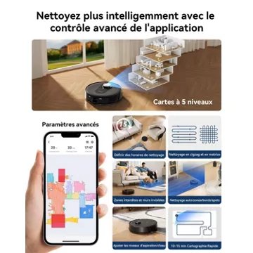 Robot Aspirateur Laveur							PROSCENIC				Q8 Max - Aspirateur Robot Laveur 2 en 1
