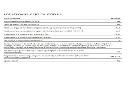 Sèche-linge Asko T411HD.W