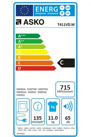 Sèche-linge Asko T411VD.W