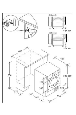 Sèche-linge Candy Encastrable - BCTD H7A1TE-S