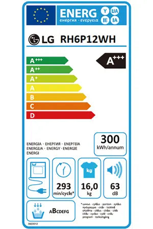 Sèche-linge Lg RH6P12WH