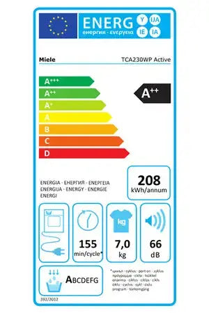 Sèche-linge Miele TCA230WP