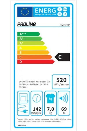 Sèche-linge Proline DVE70P