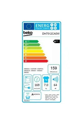 Sèche-linge frontal  Beko DH7512CA0W
