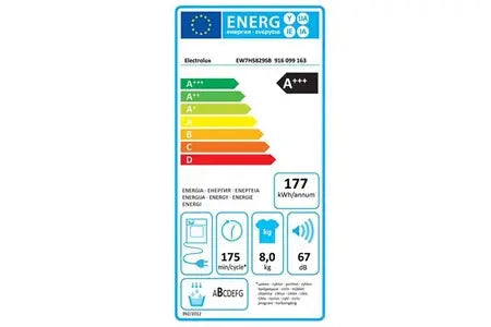Sèche-linge  pompe à chaleur Electrolux EW7H5829SB